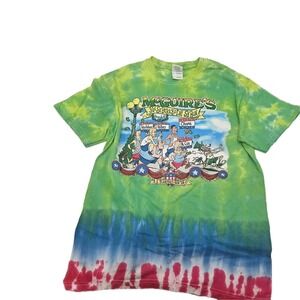 McGuire's 2008 St Patrick's Day 5K Run Tie Dye Tee M Obama Hillary McCain